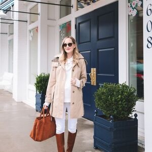 Vtg Tan ASHLEY Rain Jacket